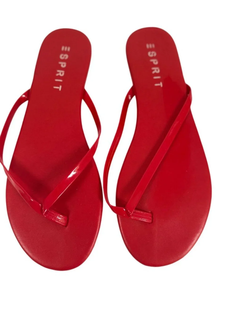 Esprit Womens Candy Red Flip-Flops Sandals Size 8M